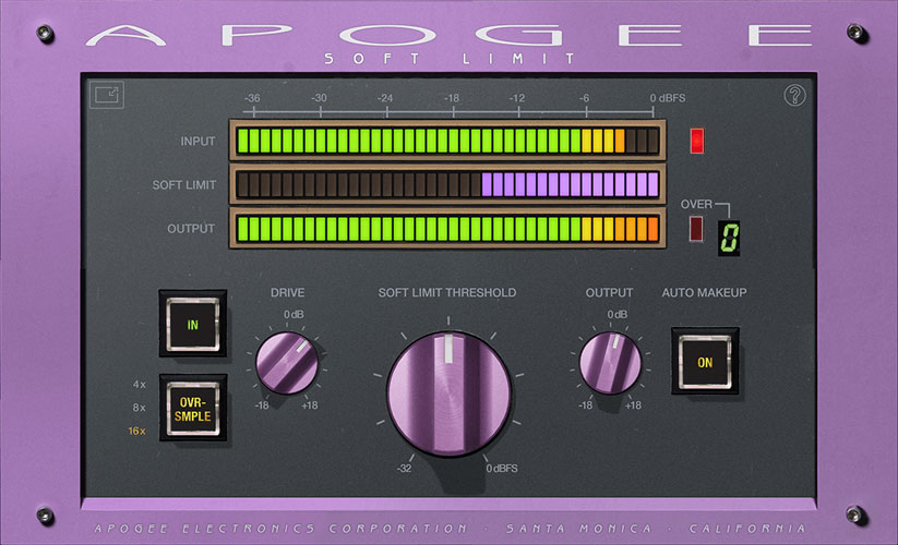 Apogee Soft Limit plugin