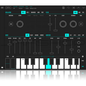 Drc polyphonic outlet synthesizer