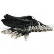 Hosa CPP-804MTL 8-Ch Recording Snake Unbalanced 1/4" 4m