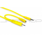 Hosa CMM-545Y Hopscotch Patch Cables, 3.5 mm TS with 3.5 mm TSF Pigtail to 3.5 mm TS, 5 pc, 1.5 ft