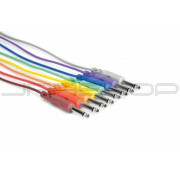 Hosa CPP-845 Unbalanced Patch Cables, 1/4 in TS to Same, 1.5 ft