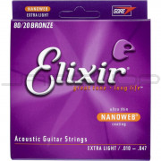 Elixir Acoustic Guitar Strings Nanoweb - Xtra Light