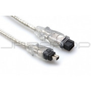 Hosa FIW-94-115 FireWire 800 Cable, 4-pin to 9-pin, 15 ft