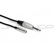 Hosa HXMS-010 Pro Headphone Adaptor Cable, REAN 3.5 mm TRS to 1/4 in TRS, 10 ft