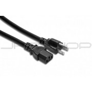 Hosa PWC-403 Power Cord, IEC C13 to NEMA 5-15P, 3 ft