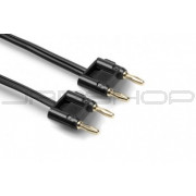 Hosa SKZ-605BB Speaker Cable Dual Banana to Same, Black Zip, 5 ft