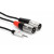 Hosa HMX-010Y Pro Stereo Breakout, REAN 3.5 mm TRS to Dual XLR3M, 10 ft