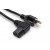Hosa PWC-143R Power Cord, Right-angle IEC C13 to NEMA 5-15P, 3 ft