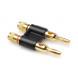 Hosa BNA-260BK Connector, Dual Banana, Black