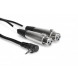 Hosa CYX-402F Camcorder Microphone Cable, Dual XLR3F to Right-angle 3.5 mm TRS, 2 ft