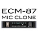 Gauge Microphones ECM-87 Stealth Black with Mic Clone Mic Modeling Plug-in