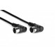 Hosa MID-305RR Right-angle MIDI Cable, Right-angle 5-pin DIN to Same, 5 ft