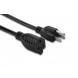 Hosa PWX-103 Power Extension Cord, NEMA 5-15R to NEMA 5-15P, 3 ft